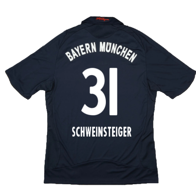 Bayern Munich 2008-10 Away Shirt ((Excellent) S) (Schweinsteiger 31)-Football Jersey Hub