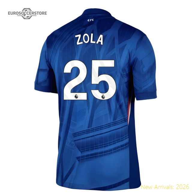 2025-2026 Chelsea Home Shirt (Zola 25)-Football Jersey Hub