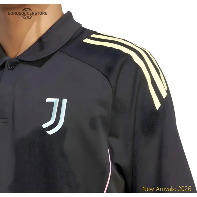 2025-2026 Juventus Polo Shirt (Black)-Football Jersey Hub