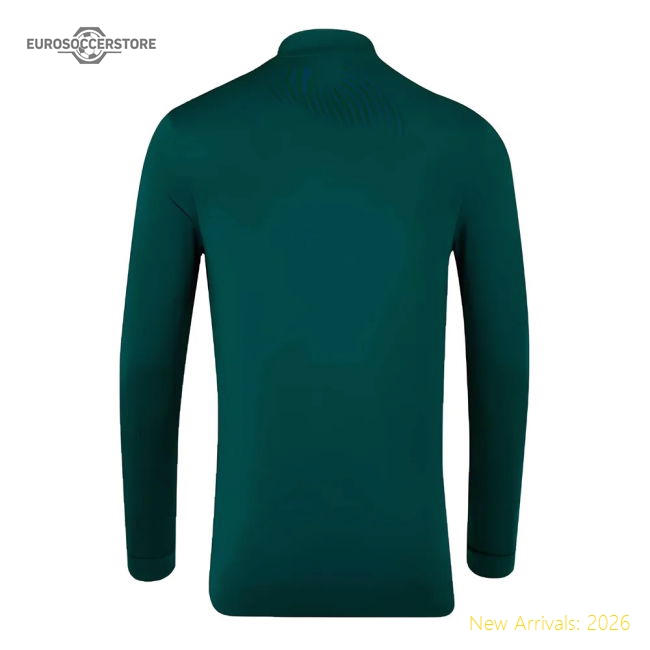 2023-2024 Republic of Ireland Players Half Zip Midlayer (Green)-Football Jersey Hub