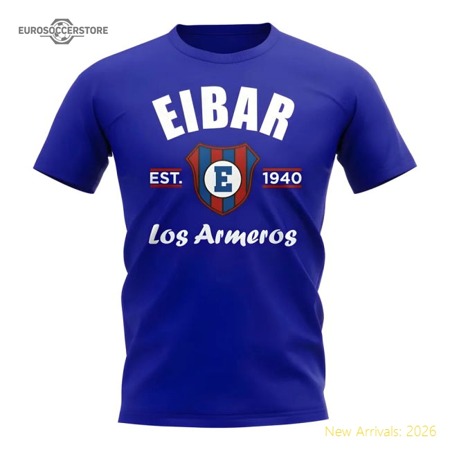 Eibar Established Football T-Shirt (Royal)-Football Jersey Hub