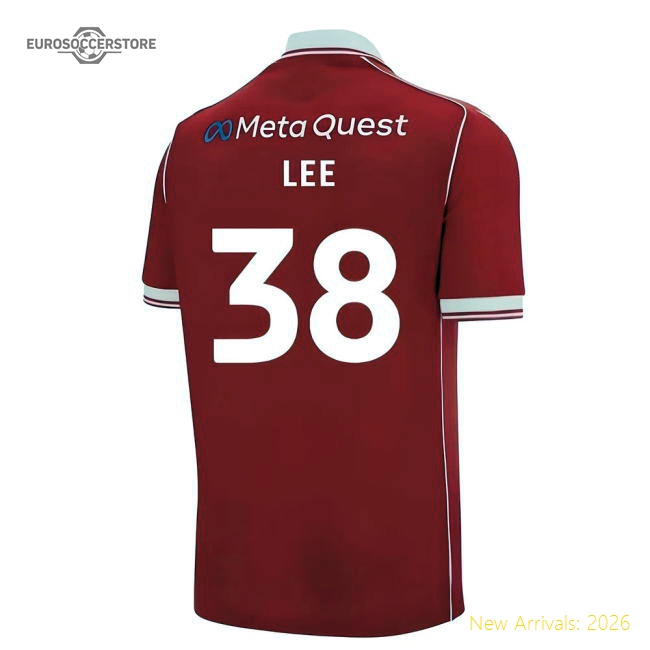 2025-2026 Wrexham Home Shirt (Lee 38)-Football Jersey Hub