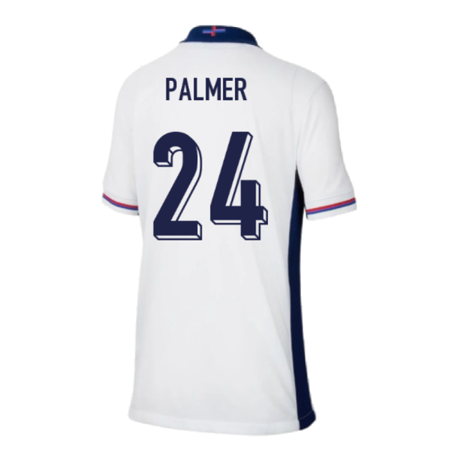 2024-2025 England Home Shirt (Kids) (Palmer 24)-Football Jersey Hub