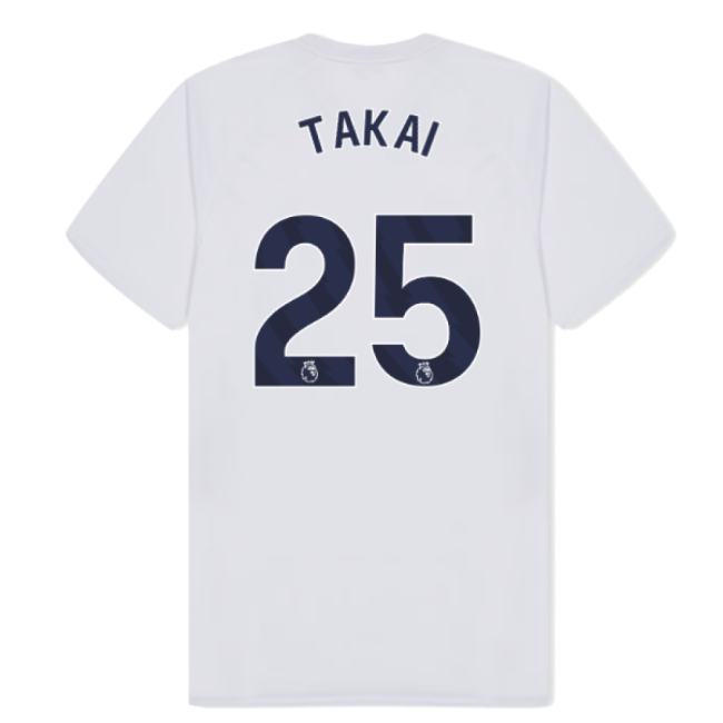 Tottenham Hotspur Poly T-shirt (White) (Takai 25)-Football Jersey Hub