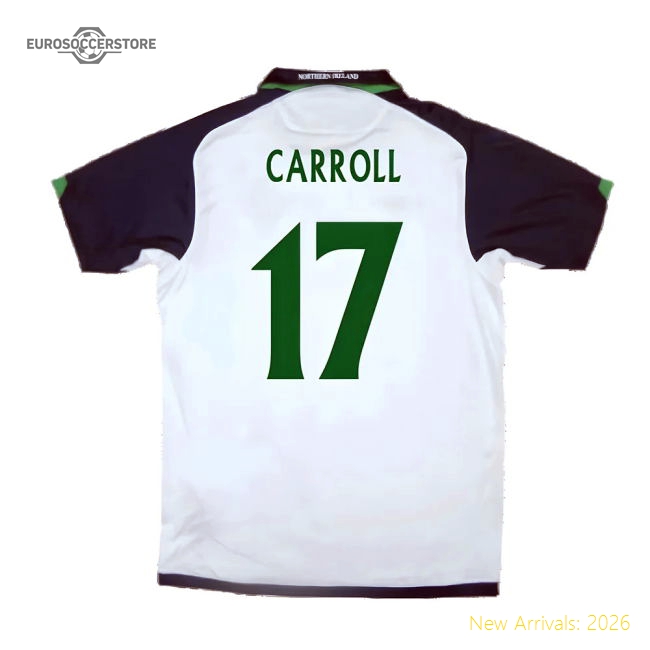 Northern Ireland 2009-10 Away Shirt ((Very Good) XL) (Carroll 17)-Football Jersey Hub