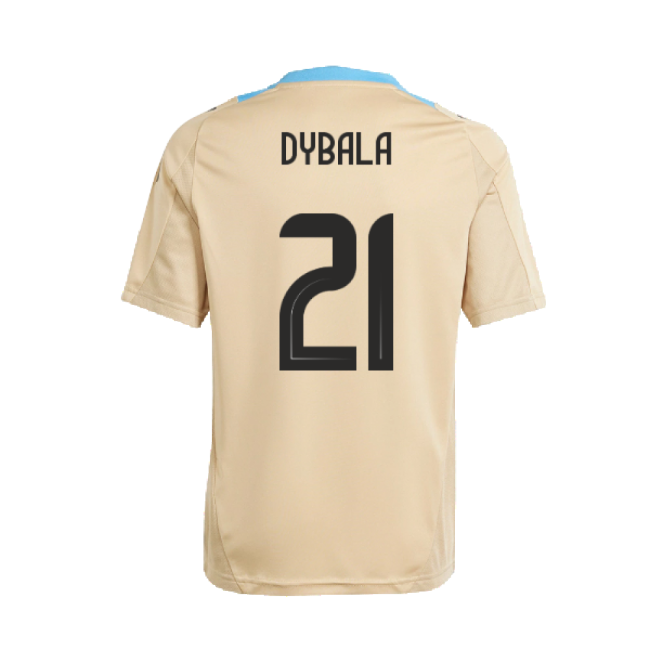 2024-2025 Argentina Training Jersey (Hazy Beige) (DYBALA 21)-Football Jersey Hub