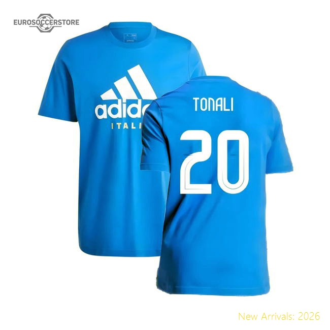 2024-2025 Italy DNA Graphic Tee (Blue) (TONALI 20)-Football Jersey Hub