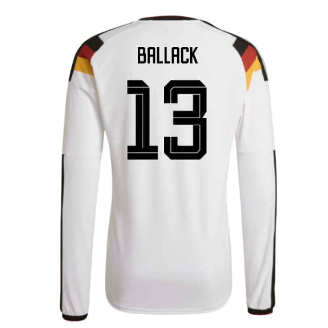 2026-2027 Germany Authentic Long Sleeve Home Shirt (Ballack 13)-Football Jersey Hub