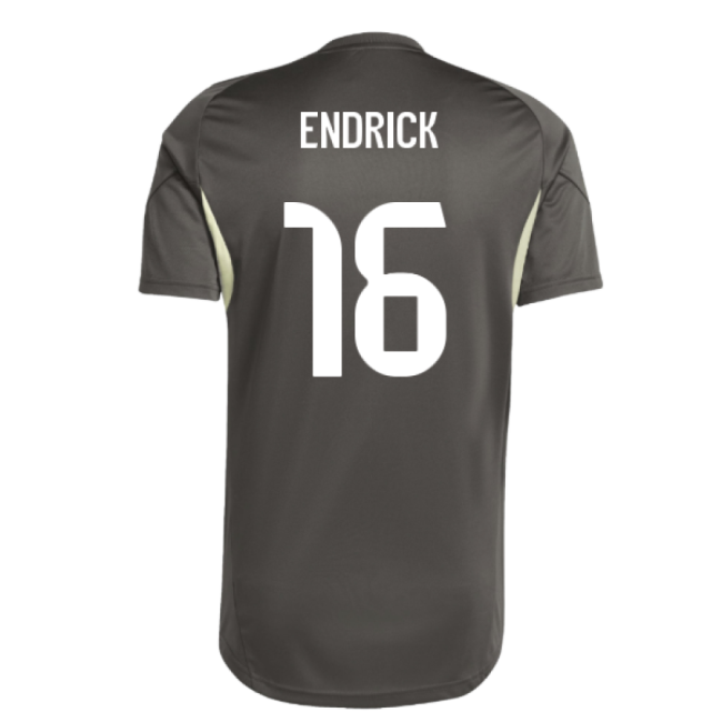 2025-2026 Real Madrid Training Jersey (Utility Grey) (Endrick 16)-Football Jersey Hub
