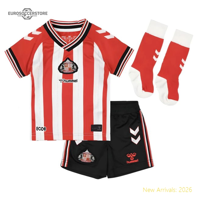 2025-2026 Sunderland Home Mini Kit-Football Jersey Hub