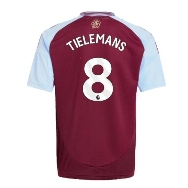 2024-2025 Aston Villa Home Shirt (Kids) (Tielemans 8)-Football Jersey Hub