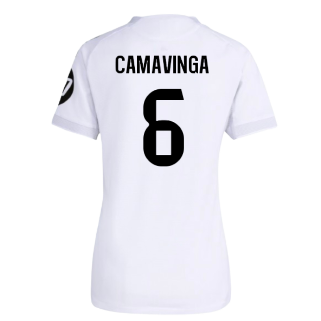 2025-2026 Real Madrid Authentic Home Shirt (Womens) (Camavinga 6)-Football Jersey Hub