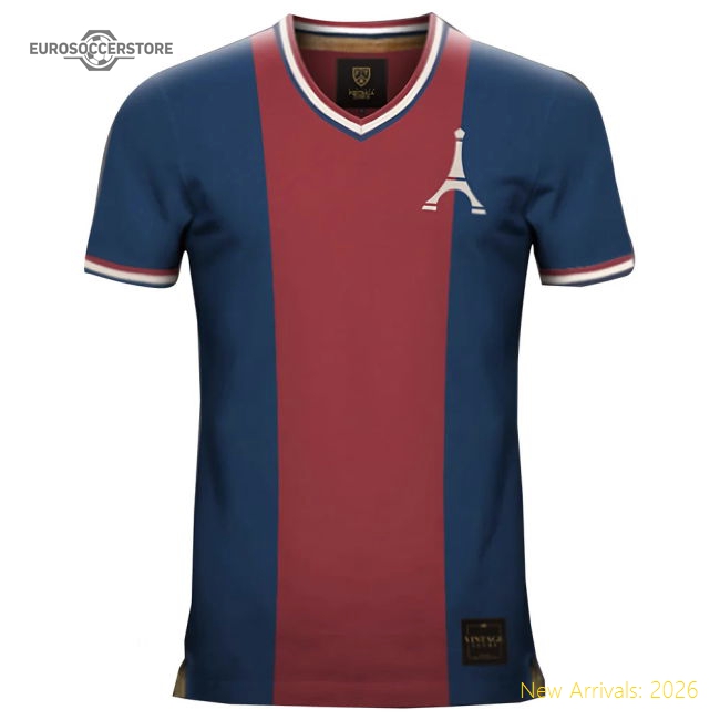 Vintage Paris Home Soccer Jersey-Football Jersey Hub