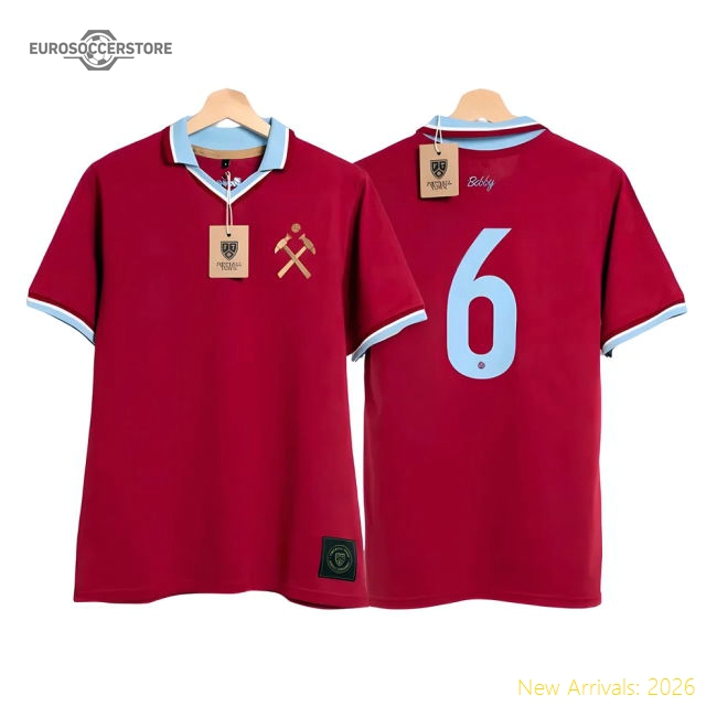 Bobby Moore Hammers Tribute Football Shirt-Football Jersey Hub