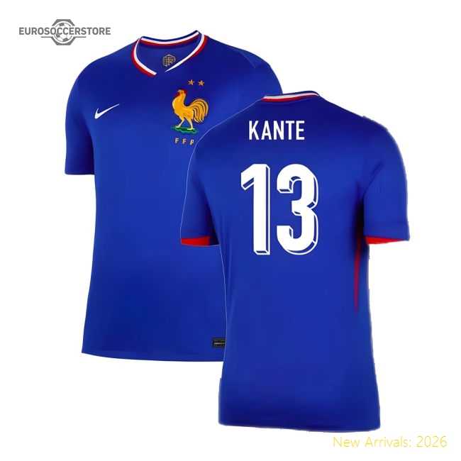 2024-2025 France Home Shirt (Kante 13)-Football Jersey Hub