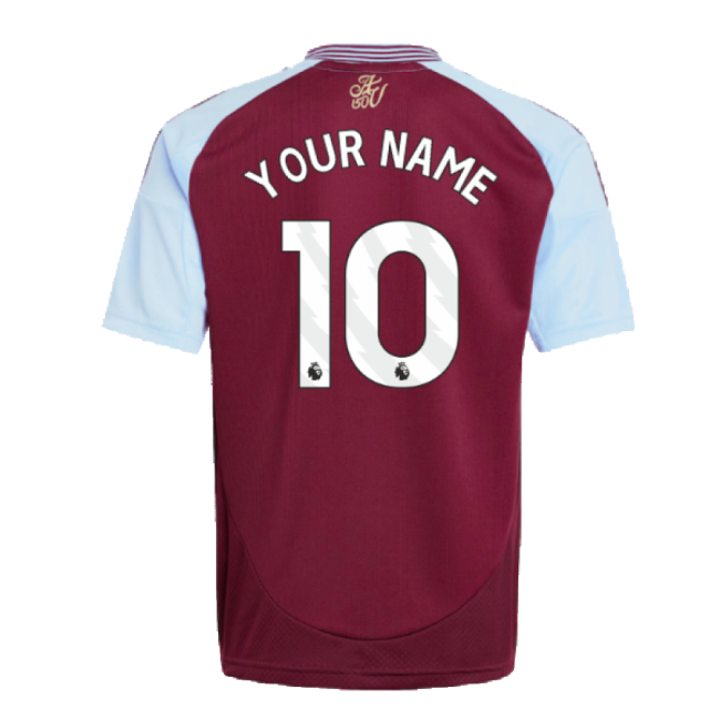 2024-2025 Aston Villa Home Shirt (Kids) (Your Name)-Football Jersey Hub