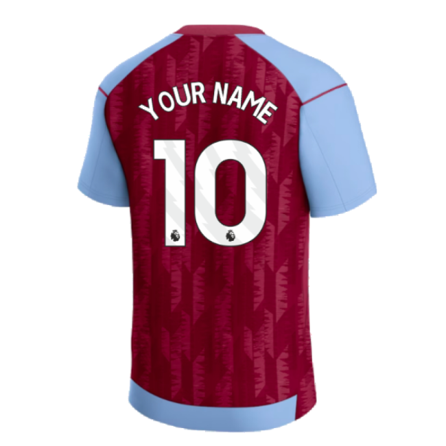 2023-2024 Aston Villa Home Shirt (Kids) (Your Name)-Football Jersey Hub