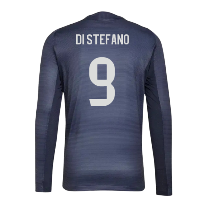 2025-2026 Real Madrid Authentic Long Sleeve Away Shirt (Di Stefano 9)-Football Jersey Hub