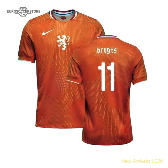 2025-2026 Netherlands Womens Team Shirt (Kids) (Brugts 11)-Football Jersey Hub