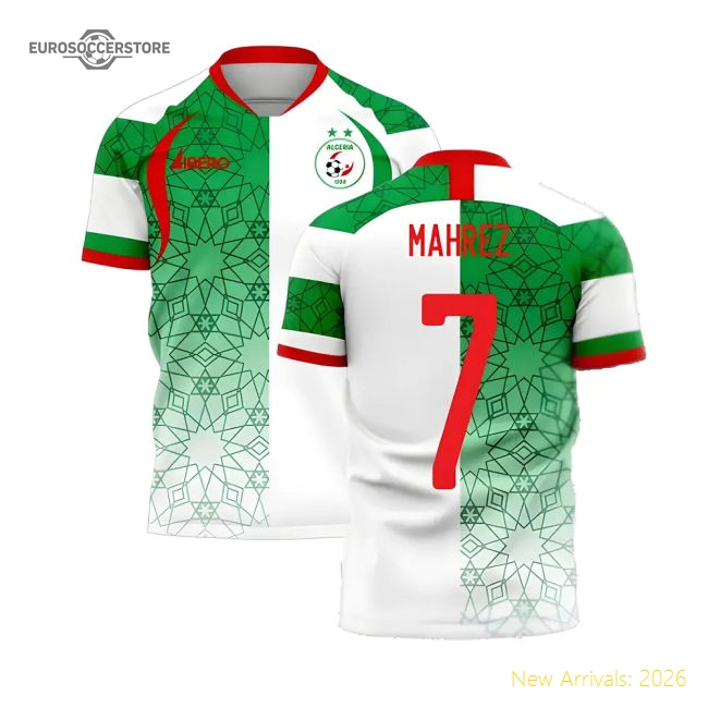 Algeria 2025-2026 Home Concept Football Kit (Libero) (MAHREZ 7)-Football Jersey Hub