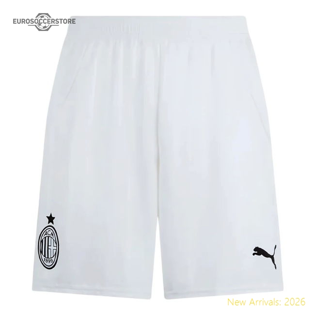 2024-2025 AC Milan Away Shorts (White)-Football Jersey Hub