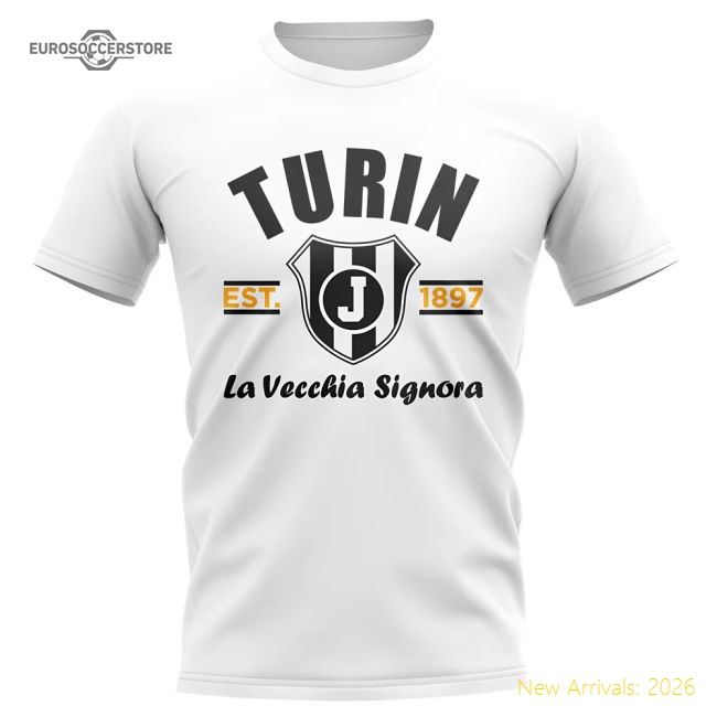 Juventus Established Football T-Shirt (White)-Football Jersey Hub