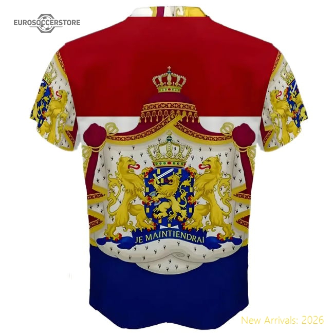 Netherlands Coat of Arms Sublimated Sports Jersey-Football Jersey Hub