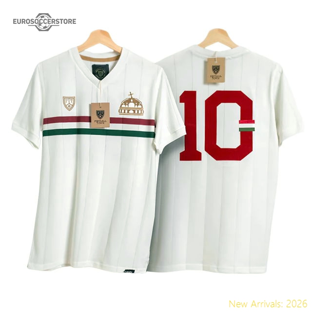 Hungary Away Tribute Öcsi Puskas Retro Shirt-Football Jersey Hub