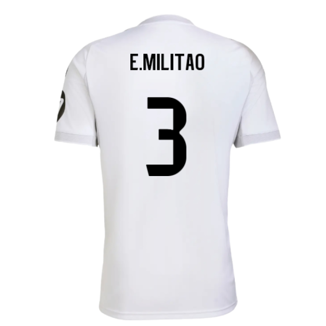 2025-2026 Real Madrid Home Shirt (E.Militao 3)-Football Jersey Hub