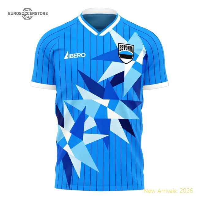 Estonia 2025-2026 Home Concept Football Kit (Libero)-Football Jersey Hub