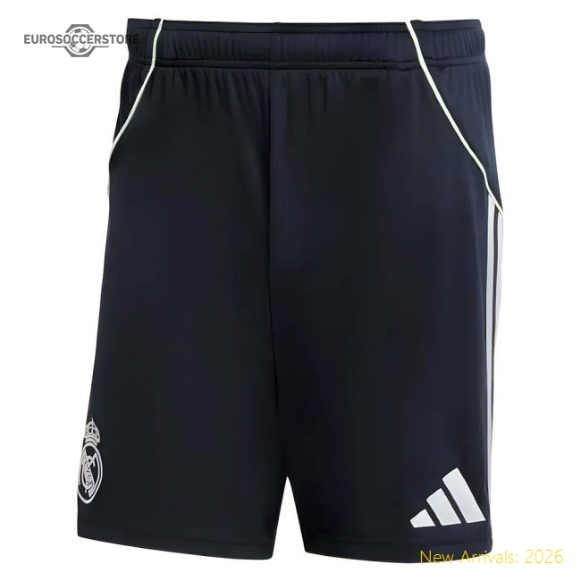 2025-2026 Real Madrid Away Shorts (Legend Ink)-Football Jersey Hub