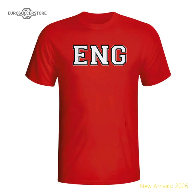 England Country Iso T-shirt (red)-Football Jersey Hub