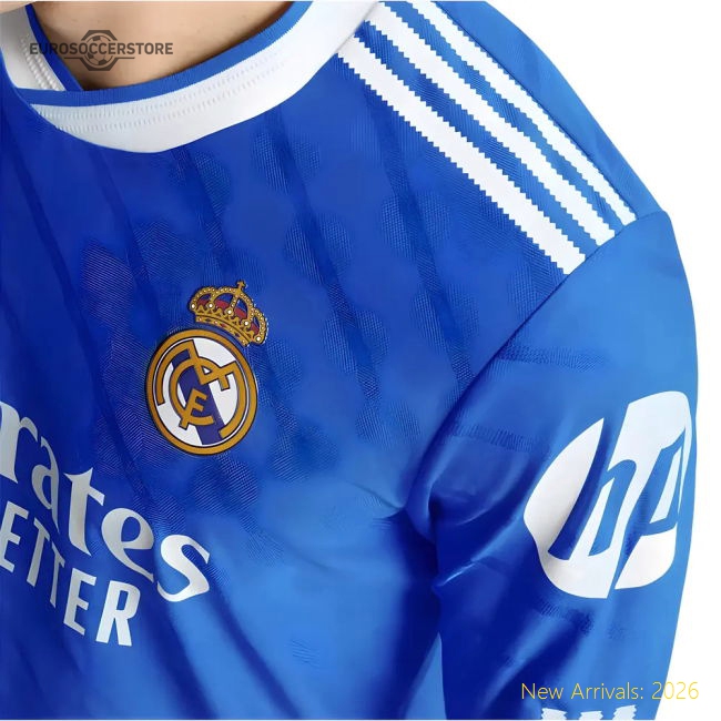 2025-2026 Real Madrid Authentic Long Sleeve Third Shirt-Football Jersey Hub