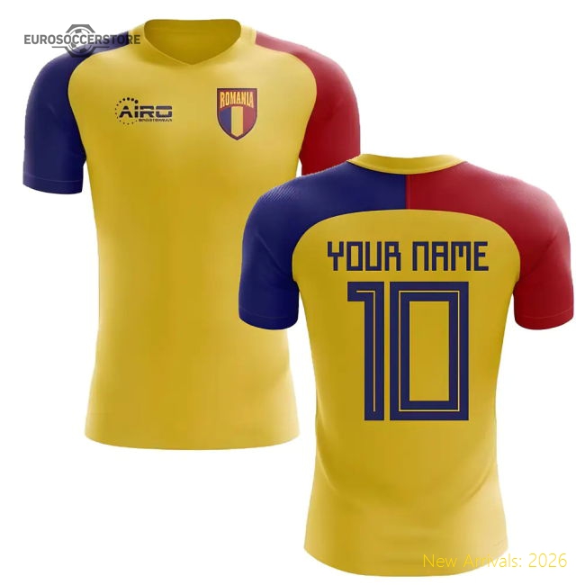 2025-2026 Romania Home Concept Football Shirt (Your Name) -Kids-Football Jersey Hub