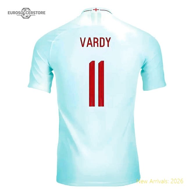 2018-2019 England Authentic Home Shirt (Vardy 11)-Football Jersey Hub