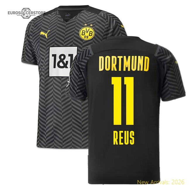 2021-2022 Borussia Dortmund Away Shirt (REUS 11)-Football Jersey Hub