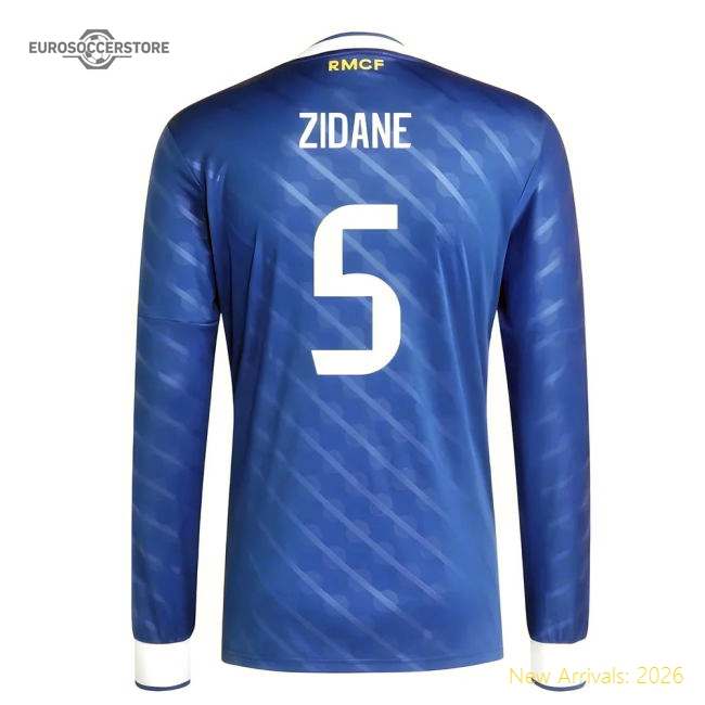 2025-2026 Real Madrid Long Sleeve Third Shirt (Zidane 5)-Football Jersey Hub