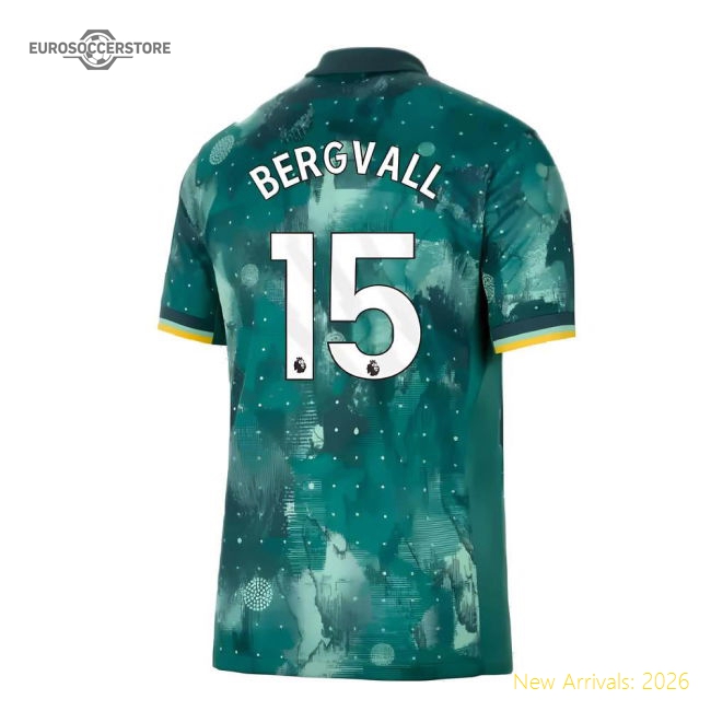 2024-2025 Tottenham Hotspur Third Shirt (Bergvall 15)-Football Jersey Hub