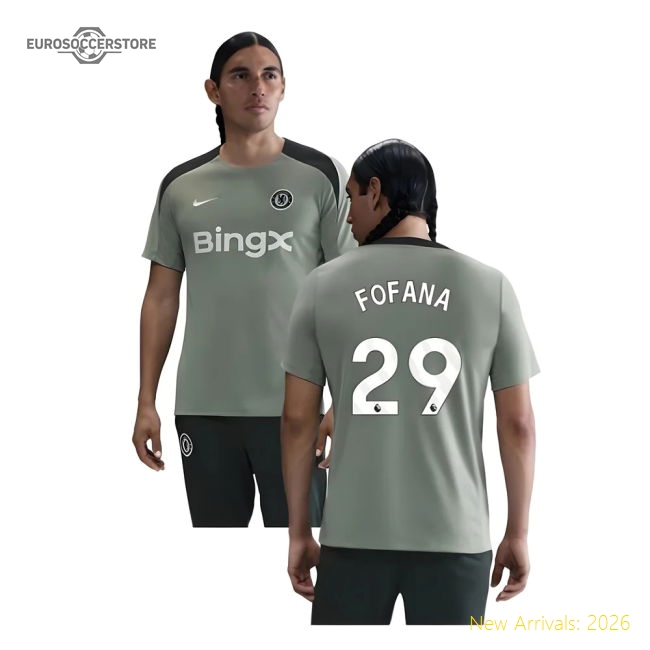 2025-2026 Chelsea Strike Training Shirt (Jade Green) (Fofana 29)-Football Jersey Hub