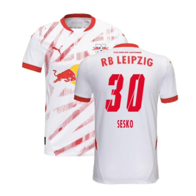 2024-2025 Red Bull Leipzig Home Shirt (Kids) (Sesko 30)-Football Jersey Hub