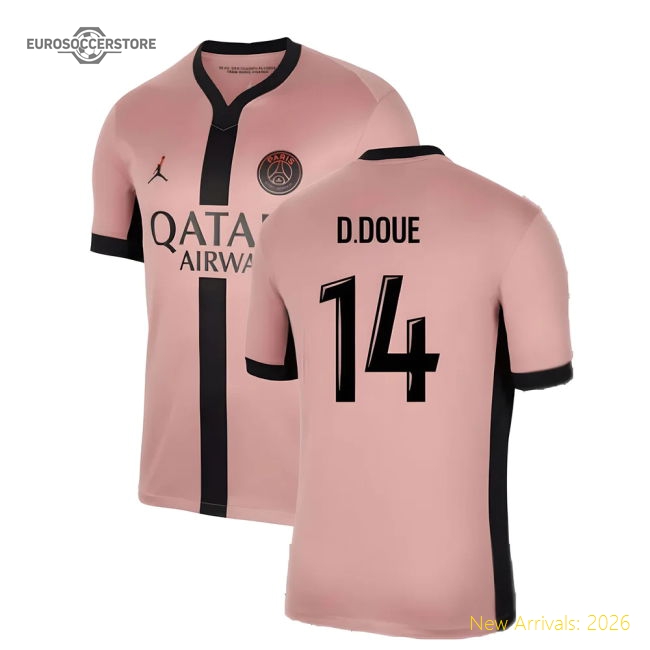 2024-2025 PSG Third Shirt (D.Doue 14)-Football Jersey Hub