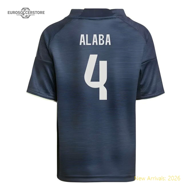 2025-2026 Real Madrid Away Mini Kit (Alaba 4)-Football Jersey Hub