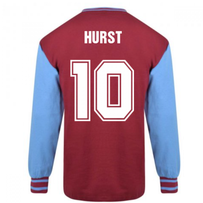West Ham United 1964 FA Cup Final Retro Shirt (HURST 10)-Football Jersey Hub