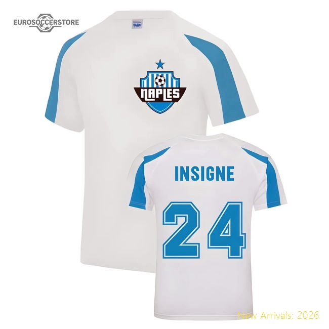 Lorenzo Insigne Napoli Sports Training Jersey (White)-Football Jersey Hub