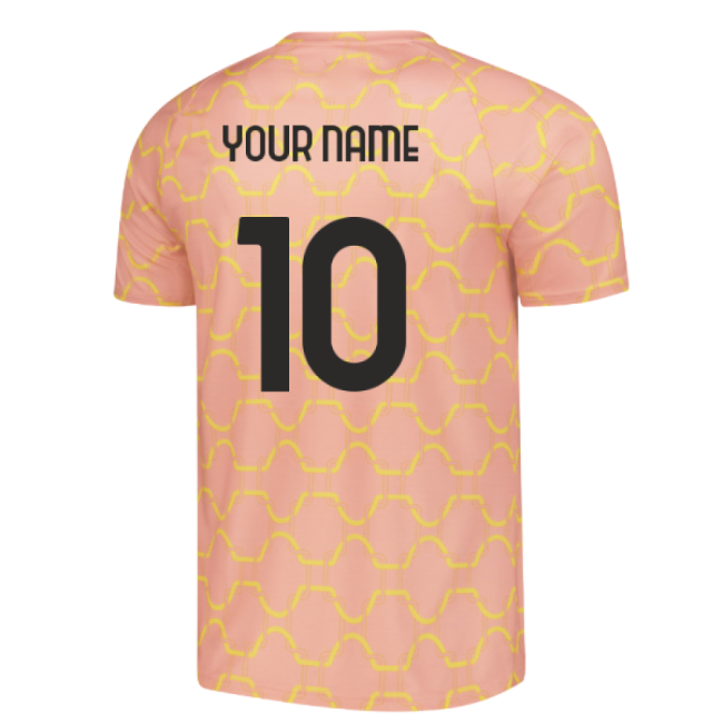 2025-2026 AC Milan Warm Up Jersey (Pink Fruit) (Your Name)-Football Jersey Hub