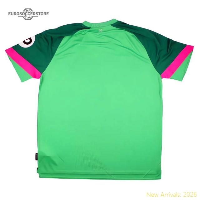 2023-2024 West Ham SS Home Goalkeeper Shirt (Green)-Football Jersey Hub