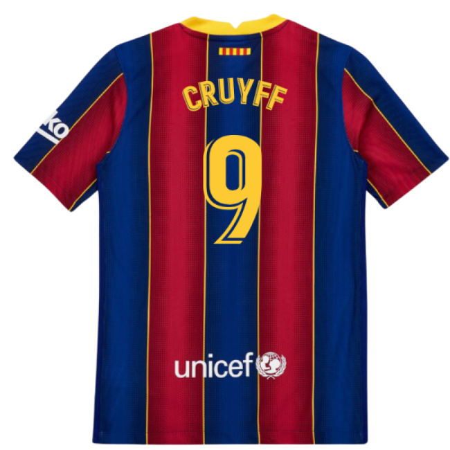 2020-2021 Barcelona Vapor Match Home Shirt (Kids) (CRUYFF 9)-Football Jersey Hub