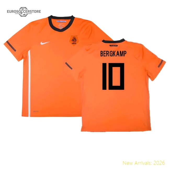 Holland 2010-11 Home Shirt ((Excellent) S) (Bergkamp 10)-Football Jersey Hub