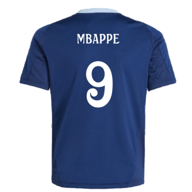 2024-2025 Real Madrid Training Jersey (Navy) - Kids (Mbappe 9)-Football Jersey Hub
