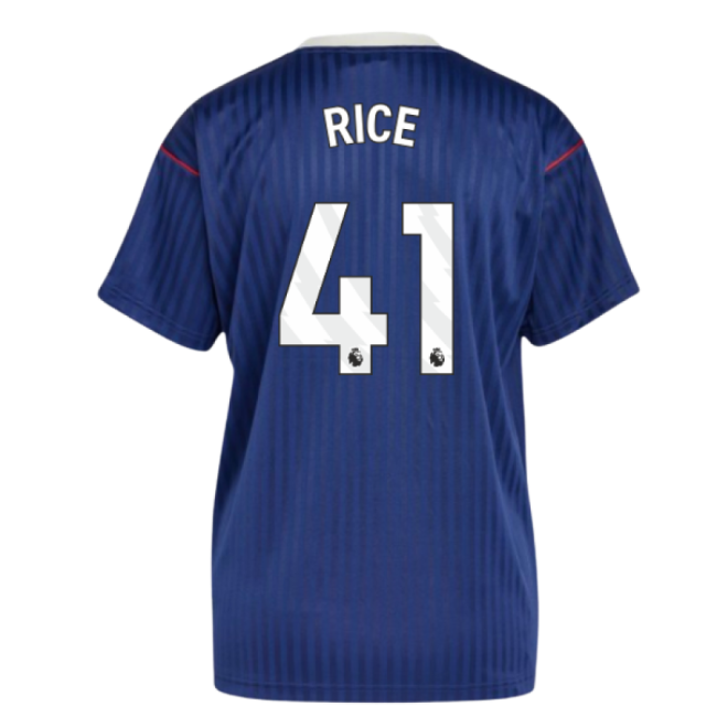 Arsenal Terrace Icons Shirt (Navy) (Rice 41)-Football Jersey Hub